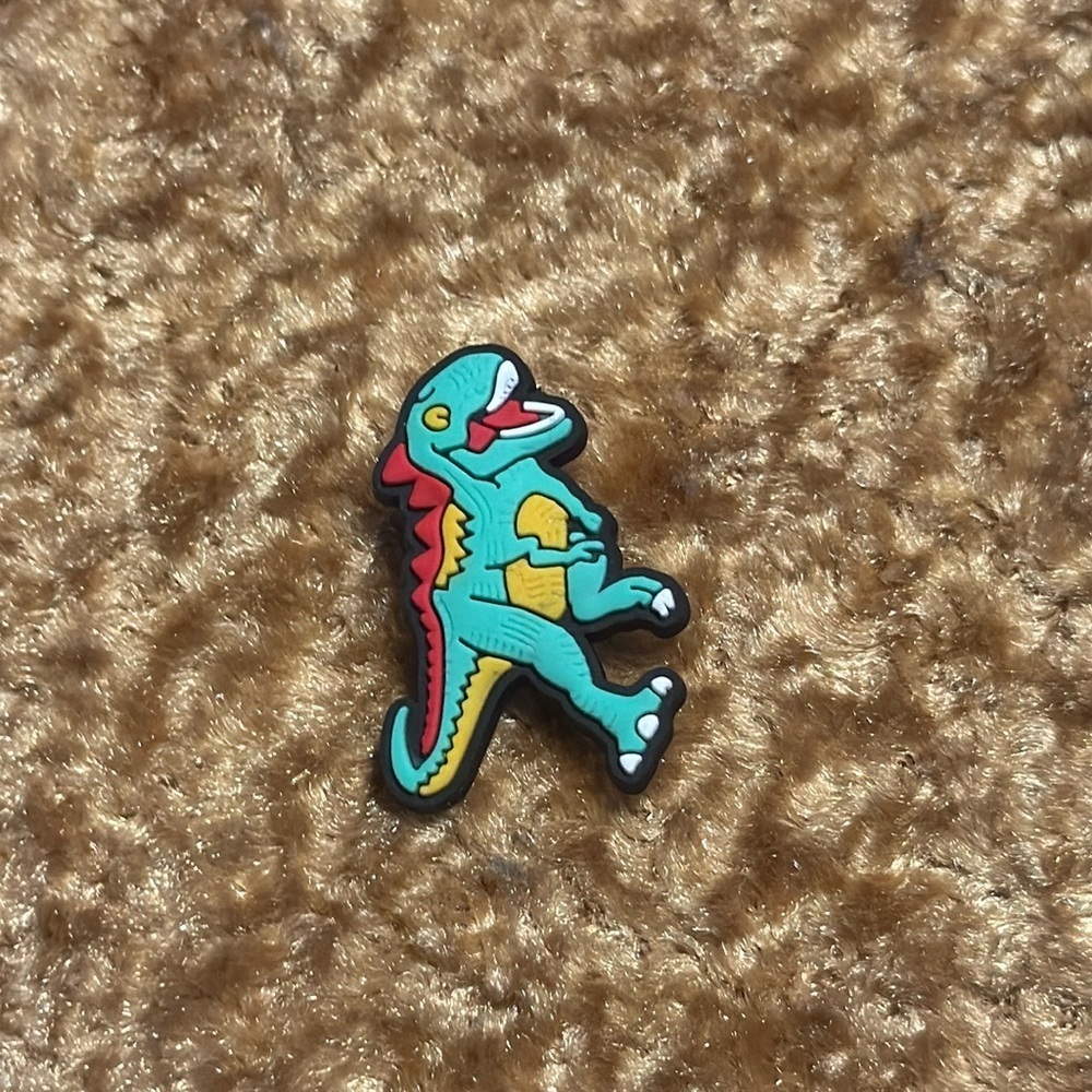 Kids Green Dinosaur Jibbitz Shoe Charm  Accessory For Crocs & Shoes New 5/$15